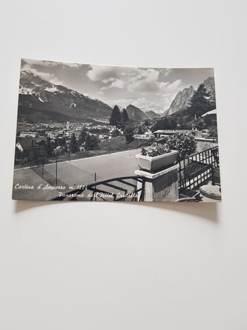 AK Cortina d'Ampezzo. Panorama dall'Hotel Cristallo.