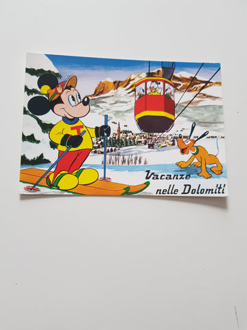 AK Cortina d'Ampezzo. Vacanze nelle Dolomiti. Walt Disney. Mickey Maus.