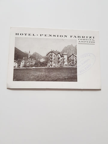AK Cortina d'Ampezzo. Hotel Pension Fabrizi.