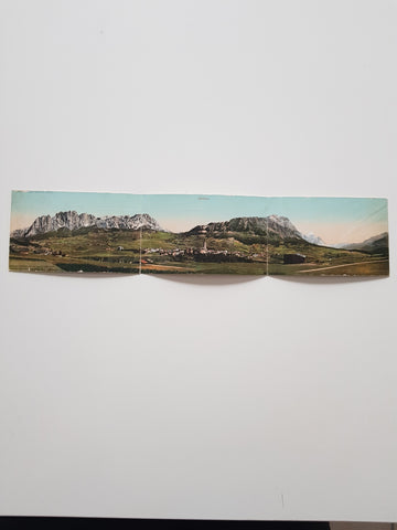 Panorama AK (treiteilig) Cortina d'Ampezzo.