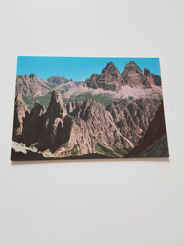 AK Gruppo dei Cadin di Misurina. Rifugio F.lli Fonda-Savio. Tre Cime Lavaredo.