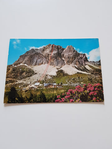 AK Albergo Passo Falzarego con Stazione Funivia Monte Lagazuoi.