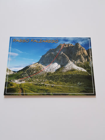 AK Passo Falzarego. Veduta verso il Monte Lagazuoi.