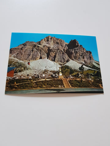 AK Passo Falzarego con Funivia al Piccolo Lagazuoi.