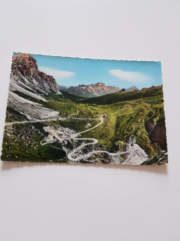AK La Strada delle Dolomiti al Passo Falzarego.