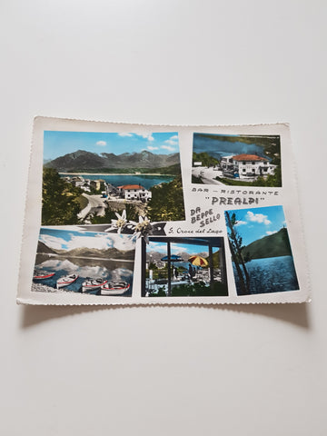 AK S. Croce del Lago. Bar Ristorante Prealpi da Beppe Sello.