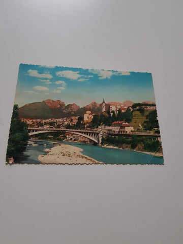 AK Belluno col Ponte della Vittoria sul Piave.