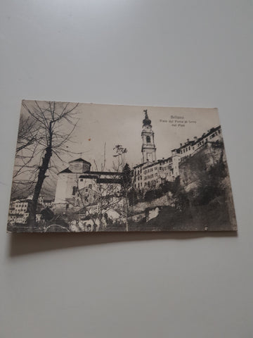 AK Belluno. Visto dal Ponte di ferro sul Pian.