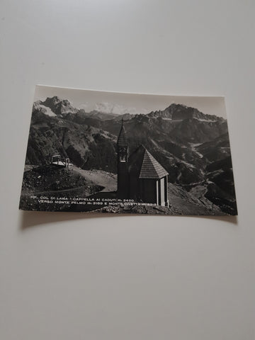 AK Col di Lana Cappella ai Caduti verso Monte Pelmo e Monte Civetta.