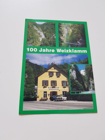 AK 100 Jahre Weizklamm. Gasthof Felsenkeller. Ernst & Johanna Flicker.