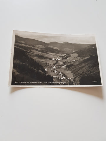 AK Rettenegg mit Wasservorstadt und Grossen Pfaff. (1940-41)