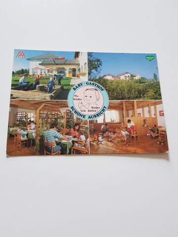 AK Pischelsdorf. 1. Steirischer Baby-Gasthof. Schöne Aussicht. Familie Krenn. Gersdorfberg 19.