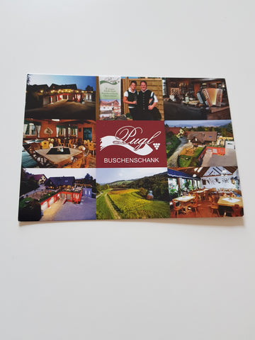 AK Großklein. Nestelberg 32. Buschenschank Pugl.