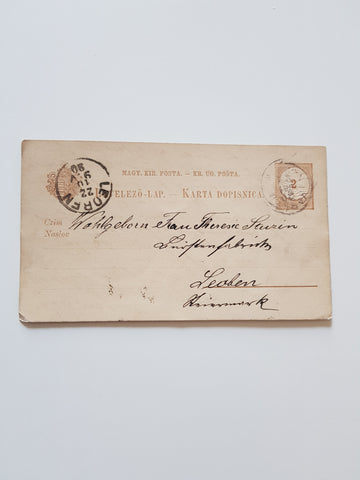 2 Postkarten an eine Frau Therese Stuzin. Leoben. ....fabrik. (Gelaufen 1890)