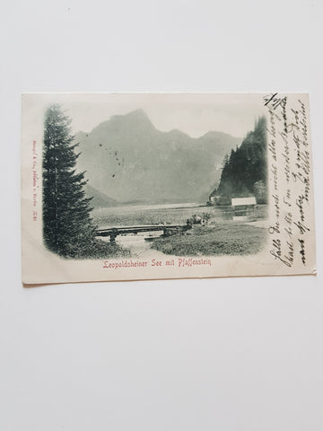 AK Leopoldsteiner See mit Pfaffenstein.