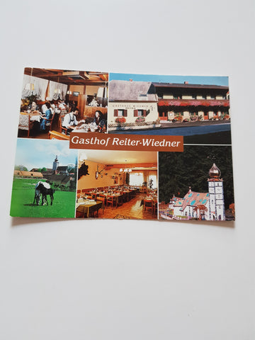 AK Bärnbach. Gasthof - Pension Reiter - Wiedner. Peter-Leitner-Siedlung 20.
