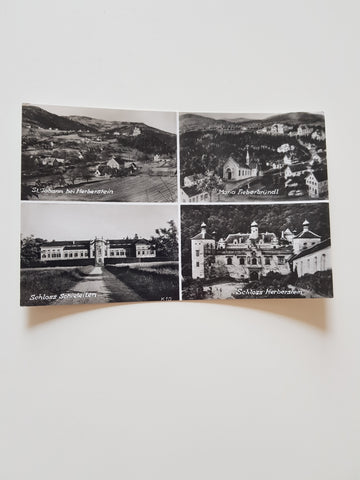 AK St. Johann bei Herberstein. Maria Fieberbründl. Schloss Schieleiten. Schloss Herberstein.