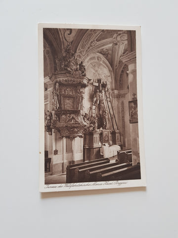 AK Pinggau. Inneres der Wallfahrtskirche Maria Hasel. (1924)