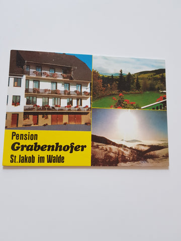 AK St. Jakob im Walde. Pension Grabenhofer. Familie Grabenhofer vlg Bühelhofer. Kaltenegg 26.
