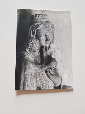 AK Benediktinerabtei Seckau. Madonna im Portal-Tympanon.