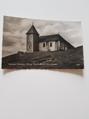 AK Seckauer Hochalpe Wallfahrtskirche Maria Schnee. (1961)