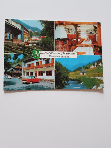 AK Gasthof Pension Jägerheim Inh. Bruno und Theresia Beren. Bretstein 45. Möderbrugg.