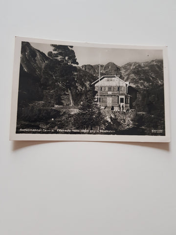 AK Rottenmanner-Tauern. Edelraute-Hütte gegen Bösenstein. (1933)