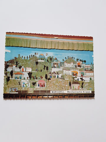 AK Mariazell. Mechanische Krippe am Kalvarienberg.