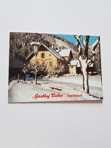 AK Aschbach bei Mariazell. Gasthof Bieber.