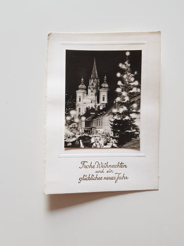 Billett (Fragment) Mariazell. Frohe Weihnachten...