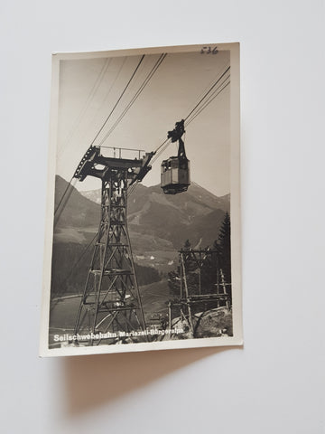 AK Seilschwebebahn Mariazell-Bürgeralpe. (1928)
