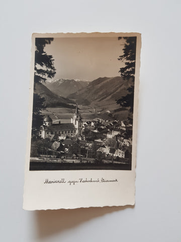 AK Mariazell gegen Hochschwab. (1941)