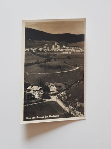 AK Blick von Rasing auf Mariazell. (1929)