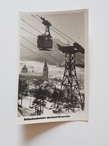 AK Seilschwebebahn Mariazell-Bürgeralpe. (1929)
