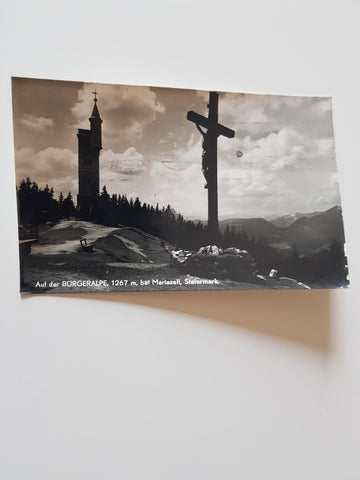 AK Auf der Bürgeralpe bei Mariazell. (1956)