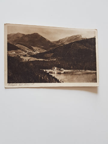 AK Erlaufsee mit Mariazell. (1921-22)