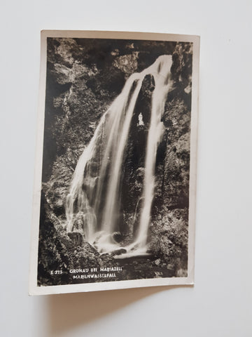 AK Grünau bei Mariazell. Marienwasserfall.