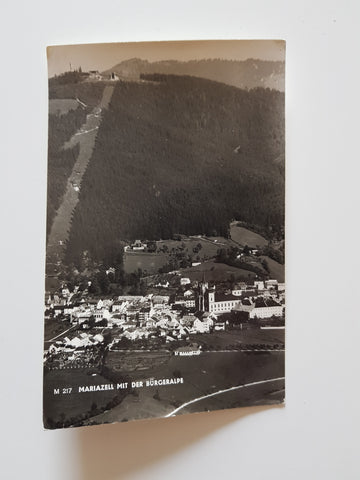 AK Mariazell mit der Bürgeralpe.