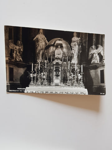 AK Mariazell. Hochaltar mit Gnadenstatue.