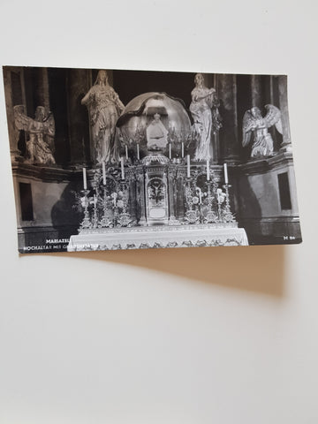 AK Mariazell. Hochaltar mit Gnadenstatue.