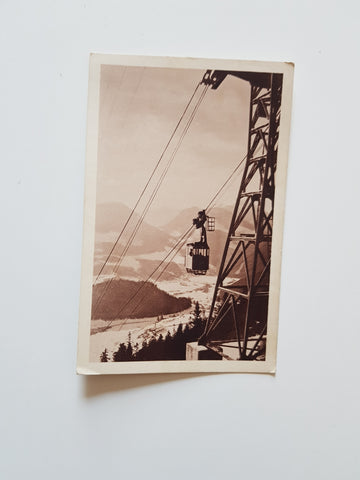AK Mariazell. Seilschwebebahn auf das Bürgeralpl. (1928)