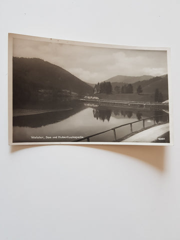 AK Walster, See und Hubertuskapelle. (1929)