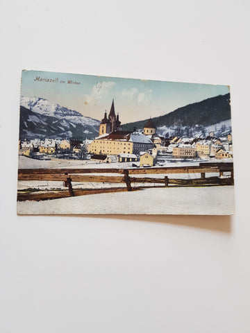AK Mariazell im Winter. (1912)