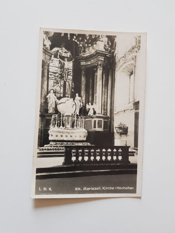 AK Mariazell. Kirche-Hochaltar.
