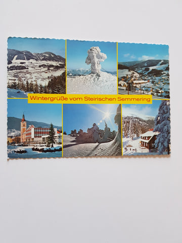 AK Wintergrüße vom Steirischen Semmering.