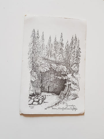 AK Schneealpe beim Durchfall am Naßköhr. (Leeder 1926)