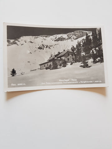 AK Rax. Waxriegelhaus des Österreichischen Touristenverein Bergfreunde. (1934)