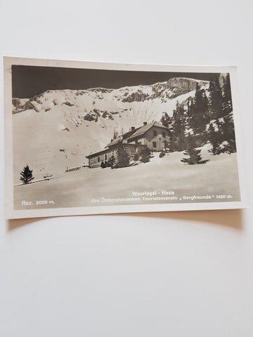 AK Waxriegel-Haus des österr. Touristenverein Bergfreunde. (1934)