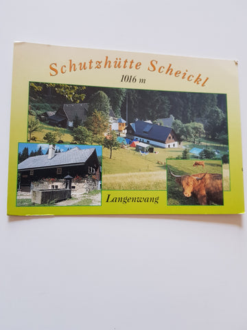 AK Schutzhütte Scheickl. Mitterberg 14. Langenwang.