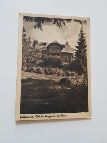 AK Waldheimat, Alpl bei Krieglach, Waldhaus.